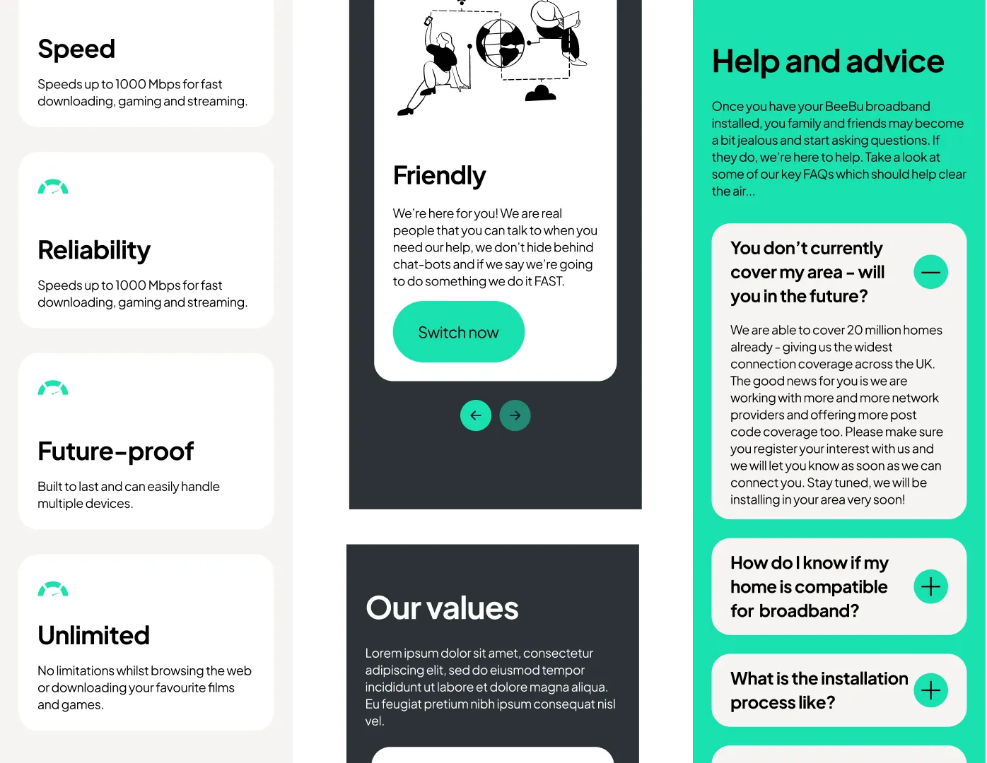Beebu Mobile display