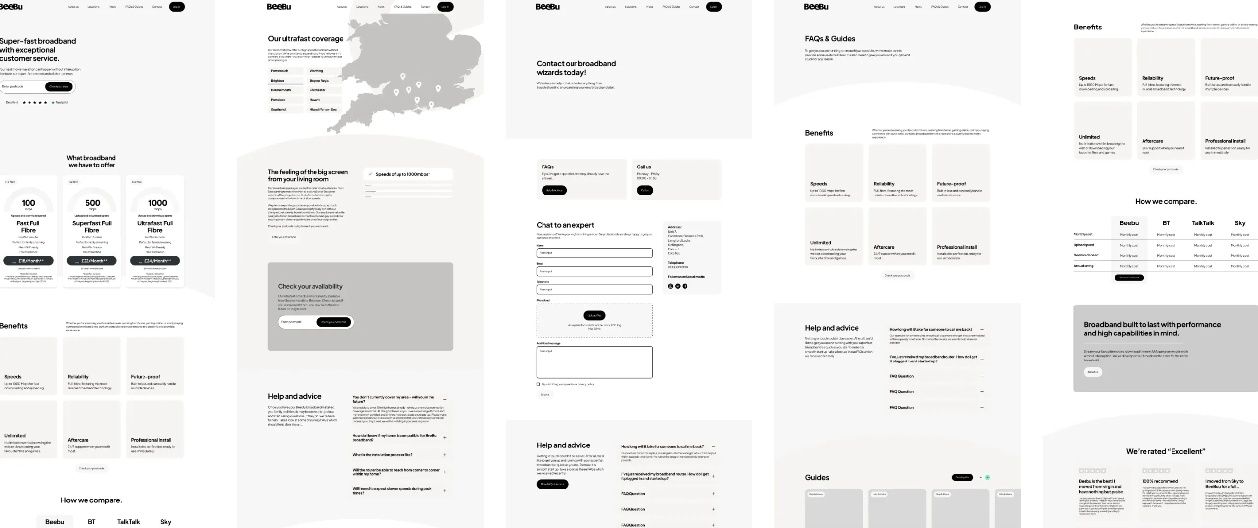 Beebu Wireframes