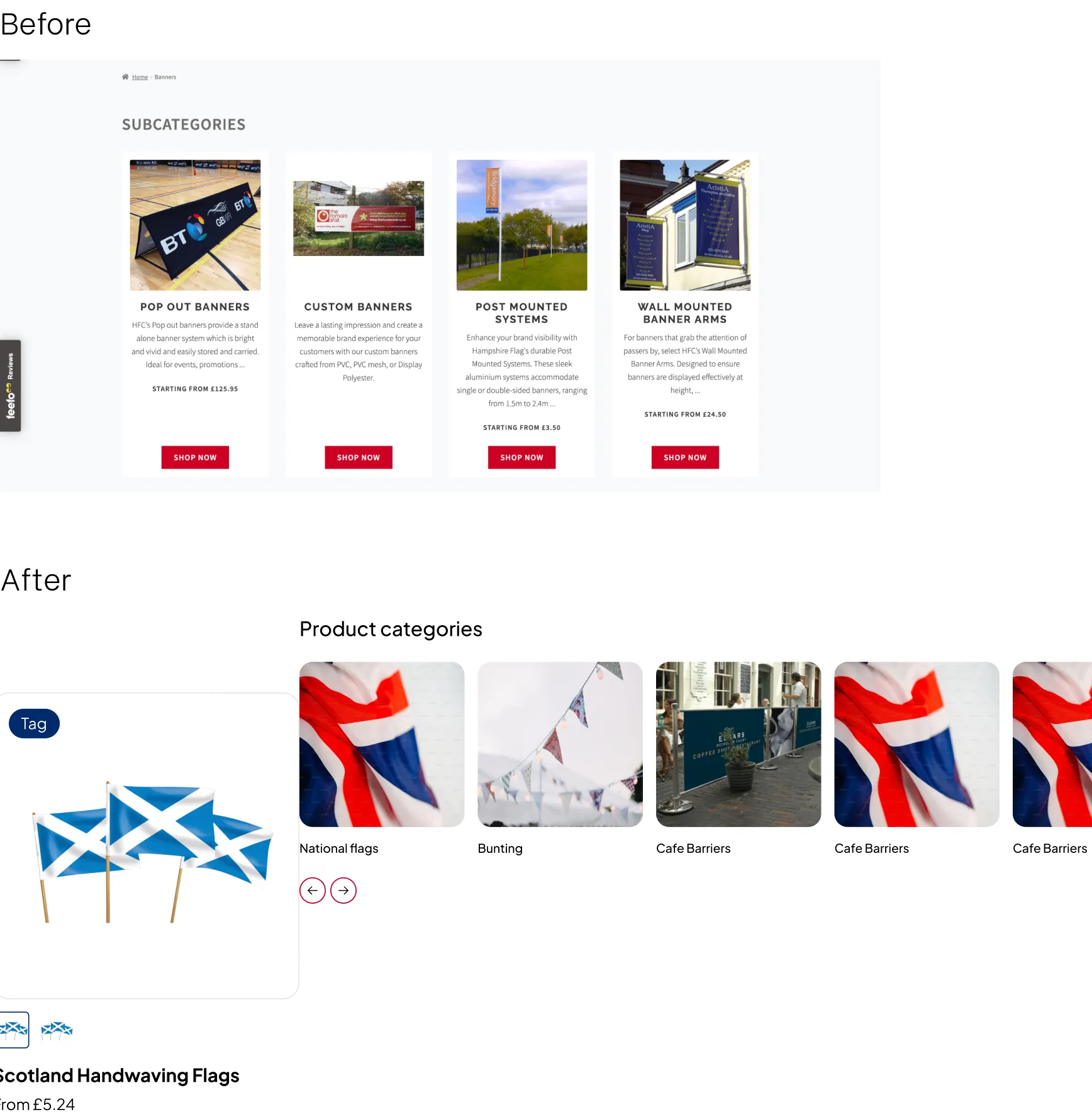 product card redesign